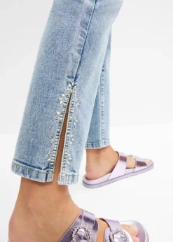 Rainbow Jean Court Avec Décoration -Mode Femme 24010044 JSZ5YkeK