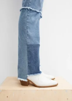 Rainbow Jean Patchwork -Mode Femme 24010045 4MRybW7d