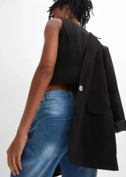 Rainbow Jean Boyfriend Destroyed Avec Polyester Recyclé -Mode Femme 24010056 KyjLVtXW