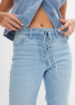 Rainbow Jean évasé Avec Laçage -Mode Femme 24010110 IqMOqroV