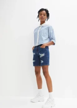 Rainbow Short En Jean Destroyed -Mode Femme 24010134 vaSDU4ih