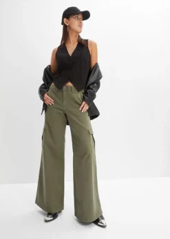 Rainbow Jean Large Cargo -Mode Femme 24010174 gjkKauvu