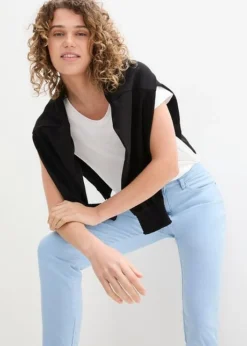 Pantalon Twill Raccourci Look Used -Mode Femme 24010443 4vqgvlka