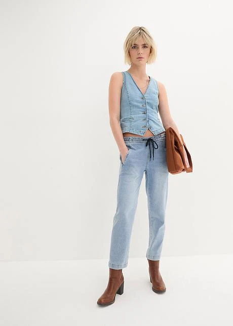 Jean Mid Waist Boyfriend, Cropped 4 Jean Mid Waist Boyfriend, Cropped – Image 4