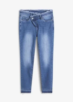 Jean Skinny à Ceinture Asymétrique