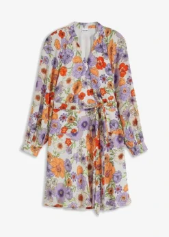 Robe Cache-cœur En Polyester Recyclé -Mode Femme 24022914 1e19yeqN