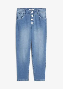 Jean Boyfriend Taille Moyenne, Cropped