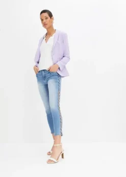 Jean Skinny Avec Perles Appliquées -Mode Femme 24026120 ZkIEo8F5