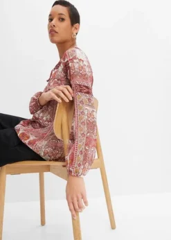 Tunique-blouse Imprimée En Polyester Recyclé -Mode Femme 24026346 j2NoPxEq