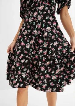 Robe En Jersey à Manches Bouffantes -Mode Femme 24031304 Bki7kgnQ