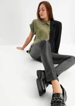 Pantalon Extensible Enduit -Mode Femme 24033531 aDgHnSS1