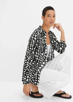 Chemisier Long Imprimé En Viscose -Mode Femme 24033635 WMv85bdY