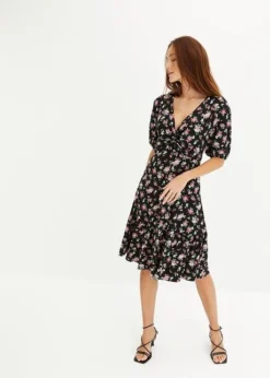 Robe En Jersey à Manches Bouffantes -Mode Femme 24034751 iFq7H2iy