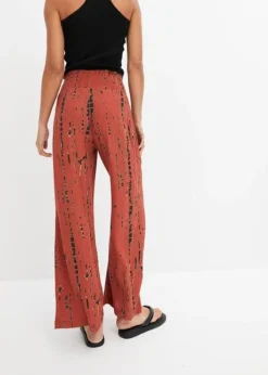 Pantalon Palazzo à Imprimé Batik -Mode Femme 24035457 eplfv0LC