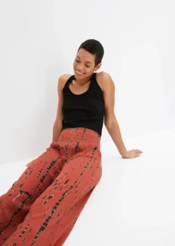 Pantalon Palazzo à Imprimé Batik -Mode Femme 24035458 o05jMwNV