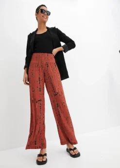 Pantalon Palazzo à Imprimé Batik -Mode Femme 24035470 mxz8EEa7