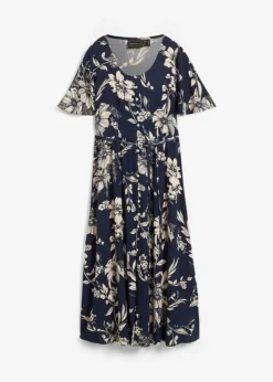 Robe Longue En Viscose Avec Fente Sur La Jupe -Mode Femme 24035517 4kltuXdZ