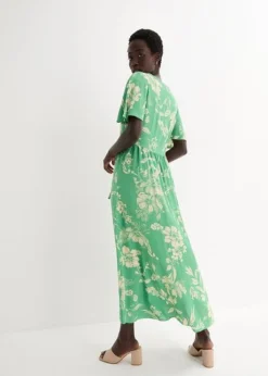 Robe Longue En Viscose Avec Fente Sur La Jupe -Mode Femme 24037599 hCTNuPEk