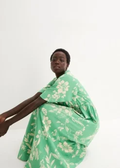 Robe Longue En Viscose Avec Fente Sur La Jupe -Mode Femme 24037602 zqe1sV7x