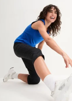 Pantalon Fonctionnel Coupe Corsaire -Mode Femme 24038767 ga4VQvb7