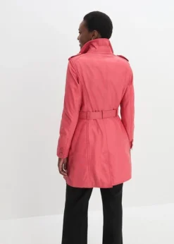 PREMIUM Trench-coat En Cuir D'agneau Nappa Avec Ceinture -Mode Femme 24039858 acKmVS7B