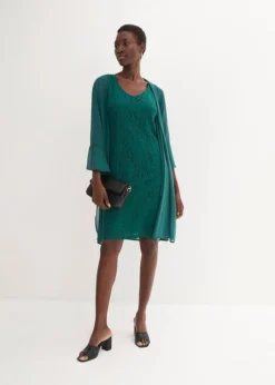 Robe En Dentelle Avec Gilet En Crêpe (ens. 2 Pces) -Mode Femme 24048738 gHYRMov9