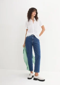 Chemisier Extensible à Manches Courtes -Mode Femme 24054227 gf2y1bRT