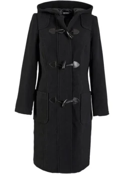 Manteau Duffle-coat En Laine Mélangée